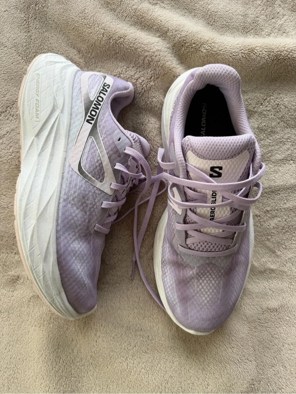 Salomon Women's Light Lavender Athletic Running Shoes